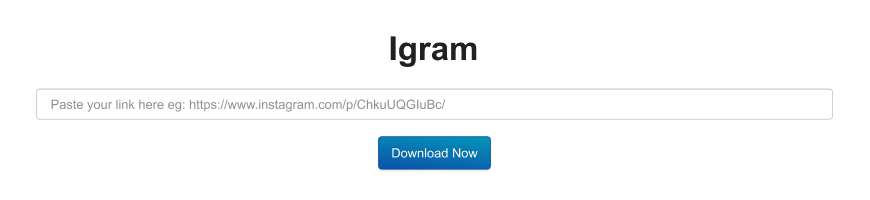 How to Download Photos & Videos from online with IGram?